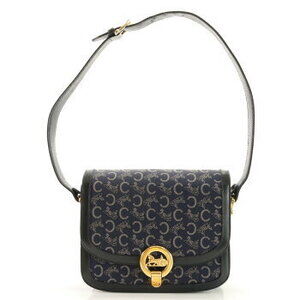 Celine Sulky Shoulder Bag carriage leather Navy Blue